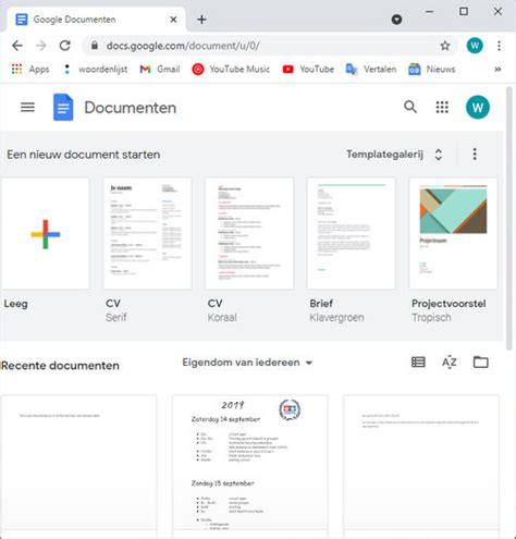 documenten inloggen.